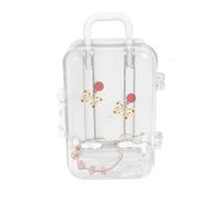 Mini Luggage Party Favor,Clear Miniature Candy Box - Travel Packaging Box for Birthday, Weddings, Old Home Decoration, Suitcase Party
