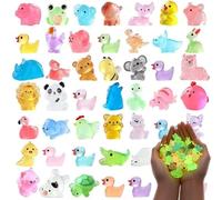 Mini Luminous Resin Animals,Glow in The Dark Figurines,Mini Resin Animals Mystery Bag,Little Tiny Resin Animals Miniature Figures for Micro Landscape Fairy Garden Aquarium Dollhouse Decor (10Pcs)