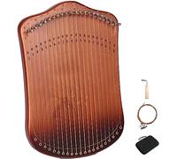 Mini Lyre Harp, 21/31 Metal Strings Wood Thumb Piano with Tuning Wrench, Spare String Set and Black Gig Bag, Harpika for Kids & Adults, Fingerpicking String Instrument (Color : 21strings)