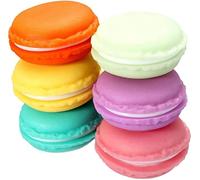 Mini Macaron Box 6pcs Jewelry Storage Box Pill Box Organizer Earphone Container Multiuse Macaron Case for Earrings Necklaces PillsNice Processed