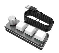 Mini Macro Keyboard - External Keyboard for Hotkeys Workflow Automation | Robust with Tactile Switches, USB Port, Compact Design for Optimised Editing and Office 3.94 x 0.79 x 1.18 Inches