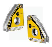 Mini MAG, Welding Squares, Multi Angle: 30°, 60°, 45°, 90°, Magnetic Pull Force: 25 Lbs, Dimension: 2-5/16" X 2", Tig Welding, Fabrication Squares, MS346AT, Strong Hand Tools