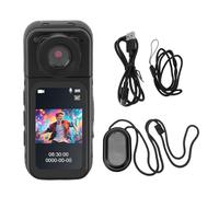 Mini Magnetic Body Camera, One Click POV Camera Wearable Action Camera for Cycling Travel Pet Walks Vlogging (Black)