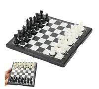 Mini Magnetic Chess Set - Portable Folding Chess Board for Adults - Travel Chess Set with Storage Case