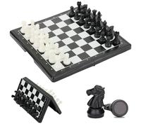 Mini Magnetic Chess Set, Practical Folding Chess Board for Adults, Mini Chess Set for Travel and Outings, Traditional Educational Strategy Gifts(17.5x17.5cm)