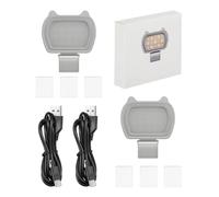 Mini Magnetic Fill Light, Rechargeable Small Fill Light, 2500K-6800K Dimmable Fill Light, 2 Pieces Mini Video Light for DJI OSMO Mobile 6/OM 5/OM SE/OM4 SE