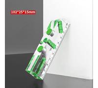 Mini Magnetic Level Ruler for Measurement, 3-Bubble System for Horizontal Vertical and 45° Angles, Strong Magnet Base for Iron Surfaces,(102 * 25 * 15MM (B))