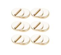 Mini Magnetic Pin Brooch Converters, Almost Invisible Magnet Pin Backs for Clothing - No-Damage Metal Clasps for Hijab, Scarf, Shawl & Thin Delicate Fabrics (Gold)