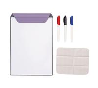 Mini Magnetic Whiteboard A4 Dry Erase Board, Portable Small Whiteboard with Built - in Magnet, for Home Office Meeting Study and Classroom Use, Includes 3 Pens and Cleaning Cloth