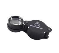 Mini Magnifying Glass 30X Folding Pocket Magnifier with Metal Protective Case Foldable Reading Magnifying Glass Portable Pocket Magnifying Glass for Reading, Inspection, Jewelry, Coins, Hobby, Travel