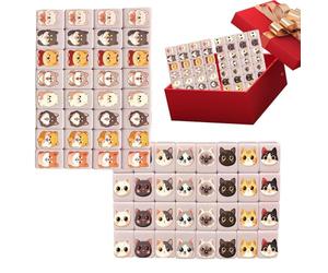 Mini Mahjong- Mini Chinese Mahjong Set | Travel Board Game - Push-Push Match, 24mm 65-Piece Travel Boards Games, Educational Board Game, Cartoon Family Party Card Games, American