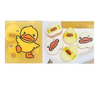 Mini Make-Up Sponges, 5-Pack Duck Face Applicators With Storage Case | Assorted Compact Shapes, 2 Finger Straps For Grip, For Liquid Foundation, Cream Blusher And Contour, Daily Use And Travel