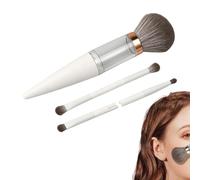 Mini Makeup Brushes, 5 Portable Reusable Makeup Brushes, Foundation and Eyeshadow Brush Makeup Set for Girls, Women, Professionals, Dressing Table, Wedding, Home, Office, Holiday, Party