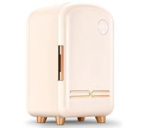 Mini Makeup Fridge, 12L Mini Fridge Cooler and Warmer, Skin Care Cosmetic Small Fridge, Storage At 8 ° C, 360 ° Self-circulation, Dual Power Control, for Bedroom Office Car