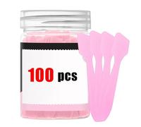 Mini Makeup Spatula Set 100 Pieces - Portable Flat Head Cosmetic Applicators, Edge Tools for Face Cream Lotion Foundation, Hygienic Beauty for Pi Care