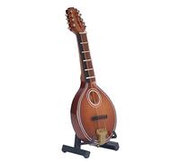 Mini Mandolin Instrument Space Saving Elegant Handmade 8 Strings Mandolin Model Home Decoration Music Training School Teacher Gift