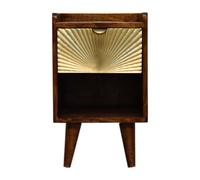 Mini Manila Gold 1 Drawer Bedside
