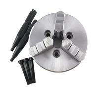 Mini Manual Lathe Chuck 3 Jaws self-Centering Clamping Hardened Steel Chuck K01-100B