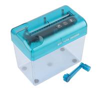 Mini Manual Shredder Blue ABS Space Saving Easy Operation Fully Transparent Nonslip Design Small Paper Shredder for Home Office Desk Crafting