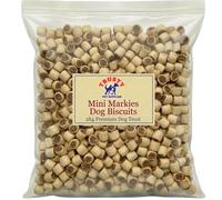 Mini Markies Dog Biscuits 2kg | Crunchy Dog Biscuit with Meaty Centre | Training Treats for Dogs | Dog Treats for Small Dogs, Medium & Seniors | Small Dog Biscuits | by Trusty Pet Supplies