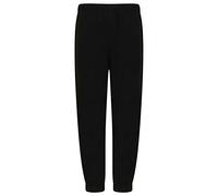 Mini Mart Online Kids Plain Basic Sports Pe School Thick Warm Fleece Jogger Bottoms Sweatpants Black, 4 Years