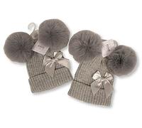 Mini Mart Online Limited Baby Hat Beanie Cap 100% Acrylic Newborn - 6 Months - Grey
