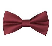 Mini Mart Online Limited Boys Kids Plain Basic Back Burgundy Dickie Bow Tie