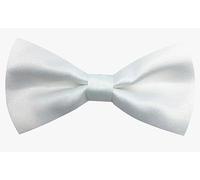 Mini Mart Online Limited Boys Kids Plain Basic Back White Dickie Bow Tie