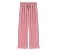 Mini Mart Online Limited Girls Elasticated Waist Trousers Pants, Party - Dusty Pink 7/8 Years