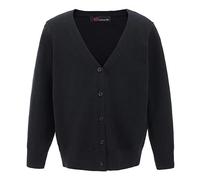 Mini Mart Online Limited Girls Long Sleeve Button Cardigan - Black - 11-12 Years