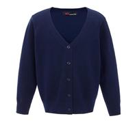 Mini Mart Online Limited Girls Long Sleeve Button Cardigan - Navy - 13 Years