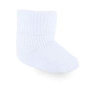 Mini Mart Online Limited Tiny Baby Plain Pack Of 2 Turnover Ankle Soft Socks Roll Top Premature
