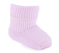 Mini Mart Online Limited Tiny Baby Plain Pack Of 2 Turnover Ankle Soft Socks Roll Top Premature