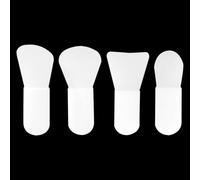Mini Mask Brush, 4 Pieces Mask Brush, Silicone Makeup Crabber, Makeup Skin Care Applicator, Small Face Beauty Tools, Suitable for Eyes, Face Masks, Gels, Body Milk, etc.
