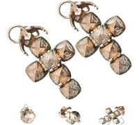 Mini Masonic Transforming Sphere Pendant, Transformative Design, A Wearable Symbol of Fraternal Legacy, Unique Sphere-To-Cross Convertible, for Who Enjoys Unique Retro Pieces (2pcs)