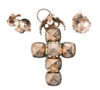 Mini Masonic Transforming Sphere Pendant, Vintage Folding Orb Cross Design with Engraved Symbols, Vintage Masonic Ball Folding Orb Pendant, Creative Transformative Hinged Design for Friends Family