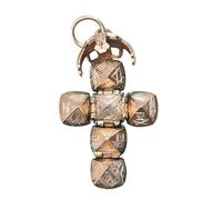 Mini Masonic Transforming Sphere Pendant, Vintage Masonic Pendant, Artisan Craftsmanship & Transformative Design, Unique Sphere-To-Cross Convertible, for Who Enjoys Unique Retro Pieces