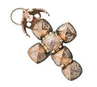 Mini Masonic Transforming Sphere Pendant, Vintage Masonic Pendant, Sphere Transform Cross Backpack Ornaments, Folding Orb Pendants, Transformative Design From Spheres To Cross, For Women Men