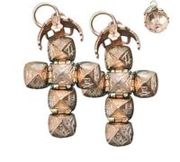 Mini Masonic Transforming Sphere Pendant Vintage Masonic Pendant Unique Sphere To Cross Convertible Artisan Craftsmanship Retro Jewelry Gift for Masonic Collectors and Enthusiasts Durable (2pcs)