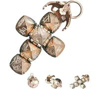 Mini Masonic Transforming Sphere Pendant, Vintage Metal Transformer Ball Cross Masonic Necklace, Masonics Transforming Sphere Hanging Ornaments, Novelty Folding Orb Ball Cross Freemason Pendant