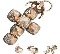 Mini Masonic Transforming Sphere Pendant,Vintage Mini Masonic Ball Necklace,Folding Orb Pendant,Transformative Design from Sphere to Cross, A Wearable Symbol of Fraternal Legacy