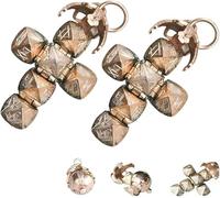 Mini Masonic Transforming Sphere Pendant,Vintage Mini Masonic Ball Necklace,Folding Orb Pendant,Transformative Design from Sphere to Cross, A Wearable Symbol of Fraternal Legacy (2 Pcs)