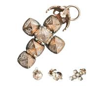 Mini Masonic Transforming Sphere Pendant,Vintage Mini Masonic Ball Necklace,Transformative Design-From Sphere to Cross,Folding Orb Pendant,A Wearable Symbol of Fraternal Legacy (A)