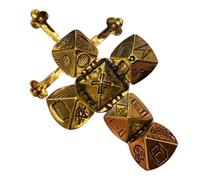 Mini Masonic Transforming Sphere Pendant, Vintage Small Masonic Sphere Accessory, Bag Purse Charm Keychains for Women Men