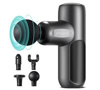 Mini Massage Gun Deep Tissue, arboleaf 5 Speeds Muscle Massage Gun with 4 Massage Heads, 3200rpm Powerful Small Massage Guns, Super Quiet Percussion Massager for Muscle Pain Relief