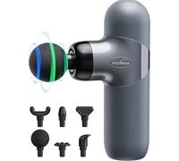 Mini Massage Gun, Massage Gun, Deep Tissue Massager, Muscle Massage Gun Massager with 6 Massage Heads, 4 Speeds