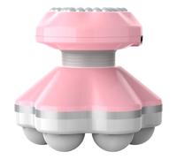 Mini Massager Portable Handheld Electric Vibration deep Tissue Impact Body Massager, Suitable for The Back, Neck, Hands, Shoulders, Powered by 3AAA Battery or USB Cable (Pink)