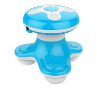 Mini Massager Portable Handheld Electric Vibration deep Tissue Impact Body Massager, Suitable for The Back, Neck, Hands, Shoulders, Powered by 3AAA Battery or USB Cable (Blue)