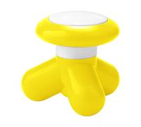 Mini Massager Portable Handheld Electric Vibration deep Tissue Impact Body Massager, Suitable for The Back, Neck, Hands, Shoulders, Powered by 3AAA Battery or USB Cable (Orange-Yellow)