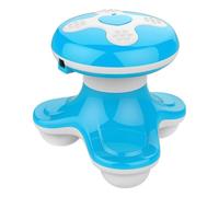 Mini Massager Portable Handheld Electric Vibration deep Tissue Impact Body Massager Suitable for The Back Neck Hands Shoulders Powered by 3AAA Battery or USB Cable (Blue)